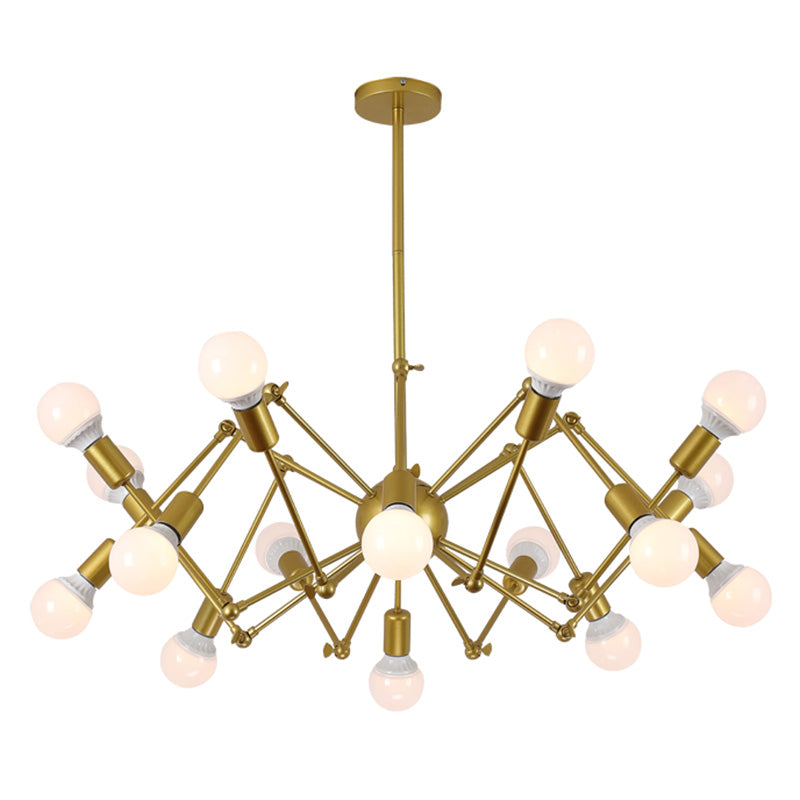 Lampada il lampadario in metallo Light Segnali Stilla Loft Spiders Abbigliamento Shop Affermazione Luce a sospensione