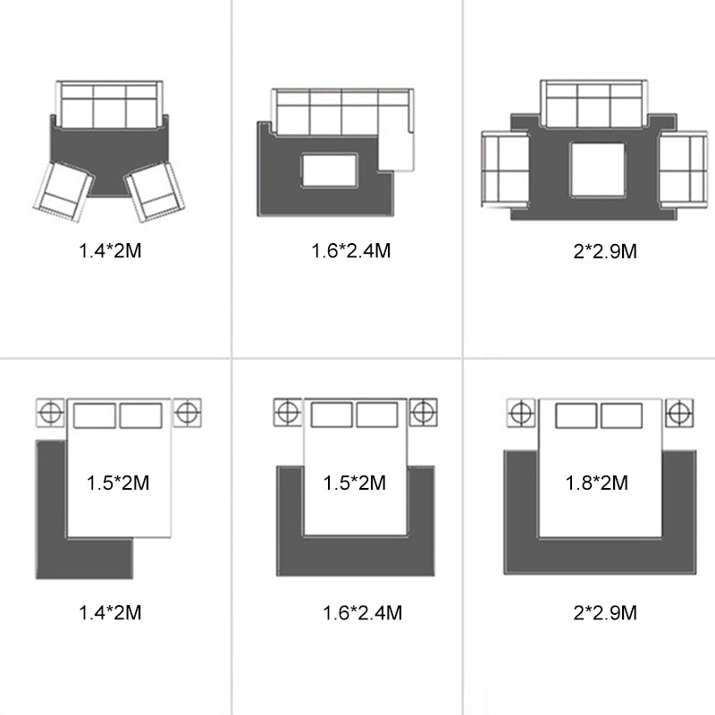 Lässiger Innenraum-Raum Teppich weißer Farbe Teppich Polyester Nicht-Split-Gebiet Teppich