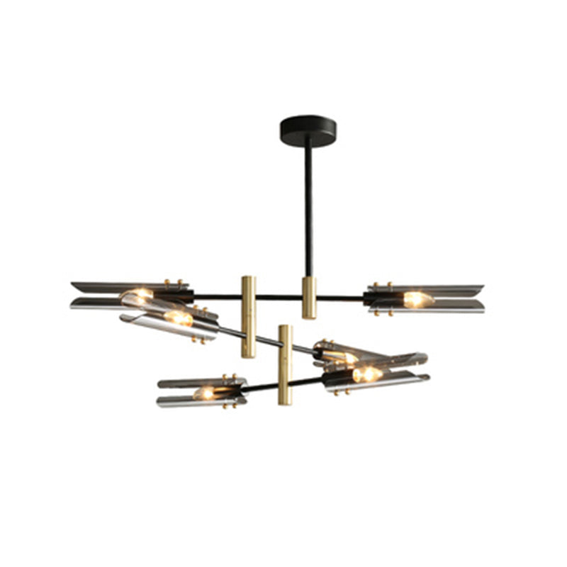 Black Glass Chandelier Lights Nordic Modern Ceiling Light Fixture for Living Room