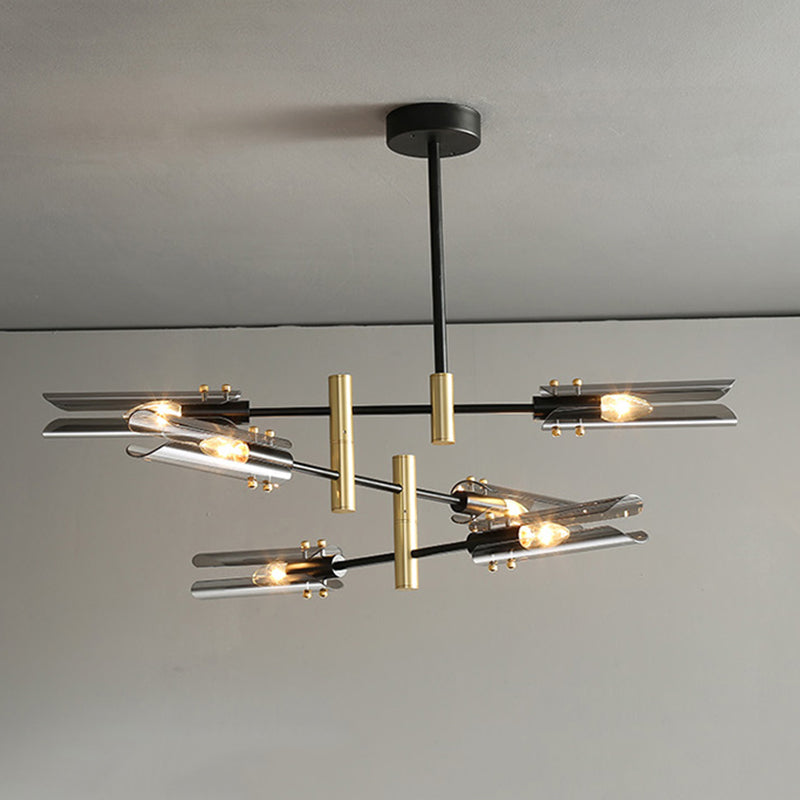 Black Glass Chandelier Lights Nordic Modern Ceiling Light Fixture for Living Room