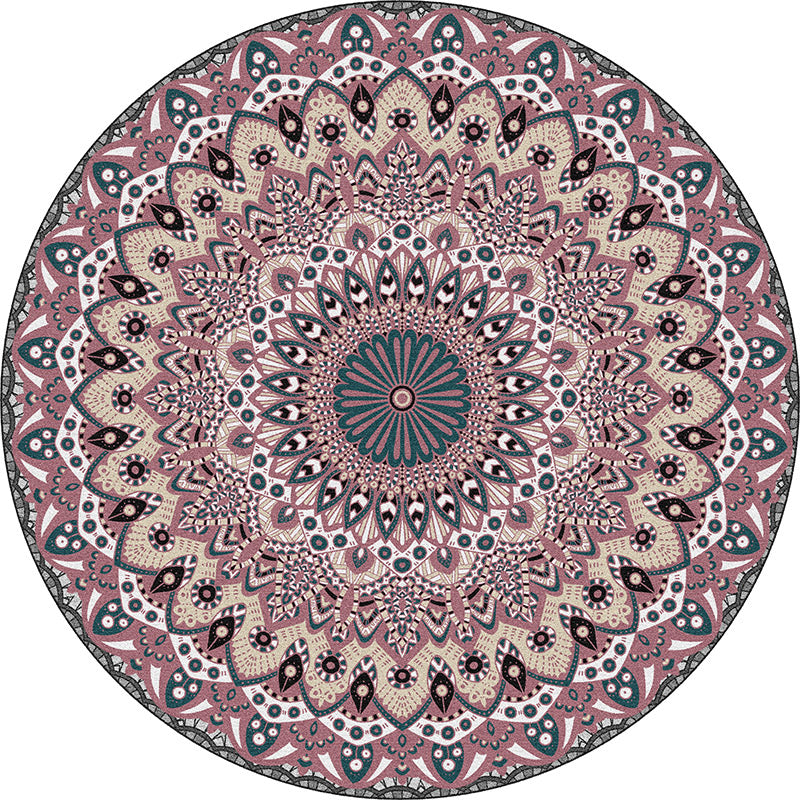 Room Red Room Tapis Tapis Shabby Chic Tribal Pattern Area Rating Not Slip Backing Tapis