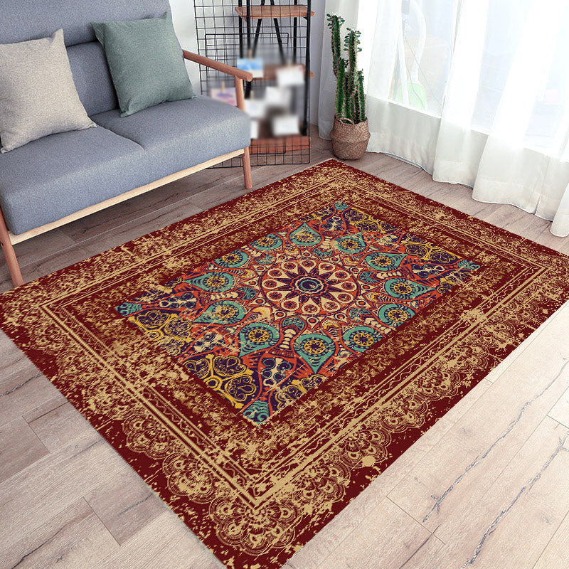 Nostalgie Tribal Pattern Area Tapis Polyester Carpet Pet Friendly Indoor tapis pour décoration de maison