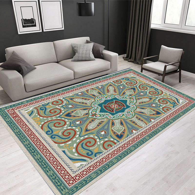 Nostalgie Tribal Pattern Area Tapis Polyester Carpet Pet Friendly Indoor tapis pour décoration de maison