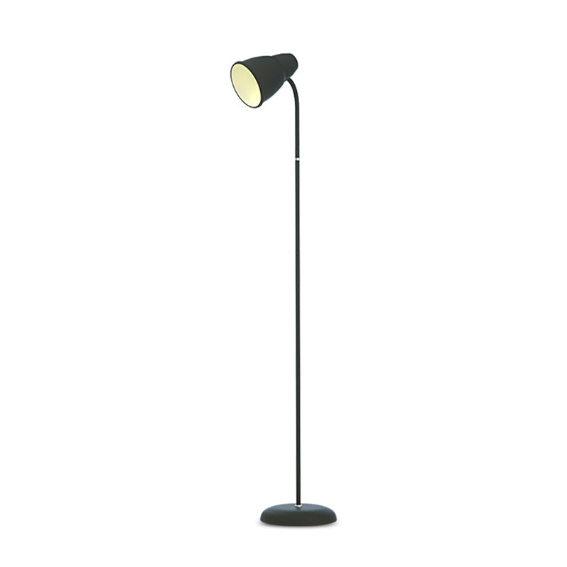 Macaron hoorn gevormd staande lamp Metallic 1 lamp slaapkamer leesvloer licht licht