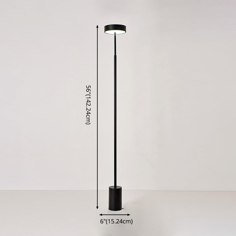 Minimalistische ronde vloerverlichting Acryl Acryl LEDE ROOM LED VLOER STAND LAMP