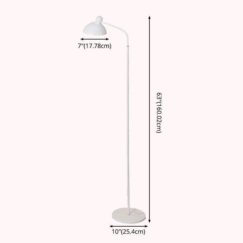 Macaron kom schaduw lees vloer lamp metaal met één bulb woonkamer vloer licht licht