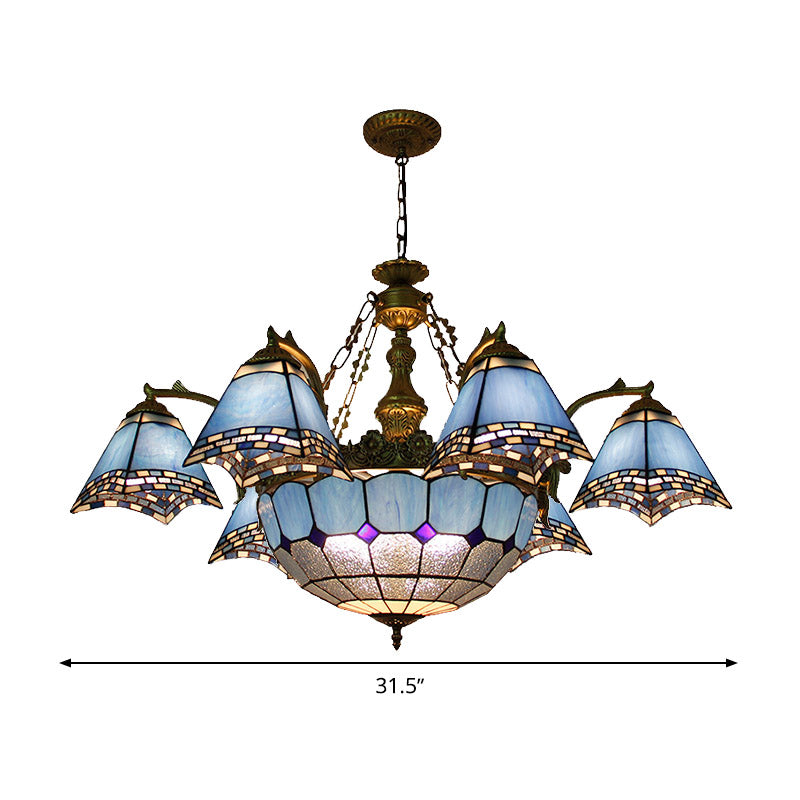 Blue Pyramid suspension du lustre baroque 9/11 Lumières Tanage Pendante