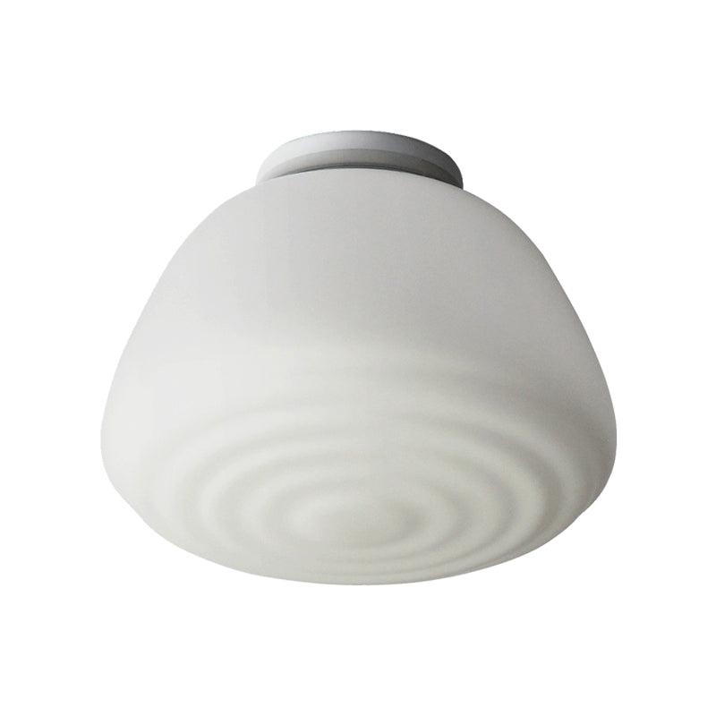 6 "/8" W Cone Flush Mount Laterne Licht mit Opal Glas Schatten Minimalist 1 Kopf Flush Mount Lighting für Küche