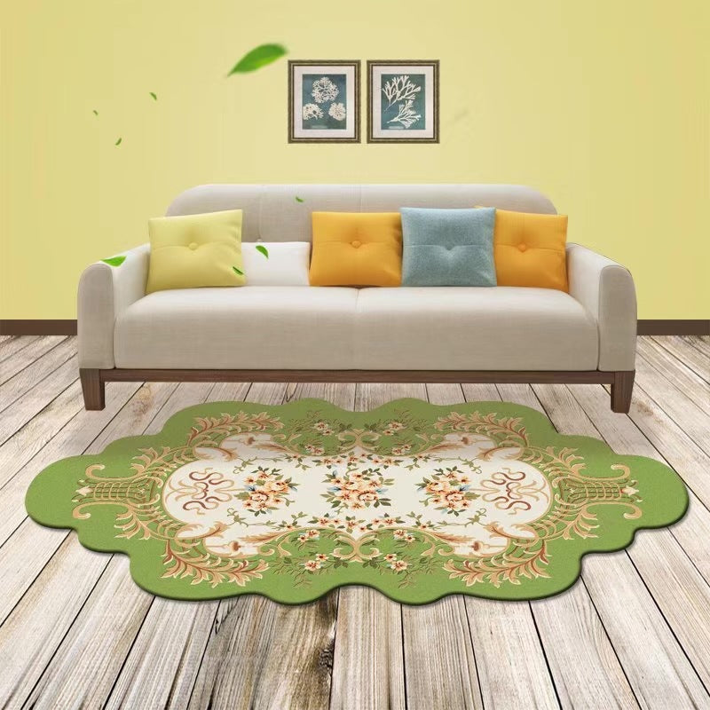 Chinoiserie Home Decoration Rug Novelty Ethnic Print Indoor Carpet Polyester Washable Area Rug