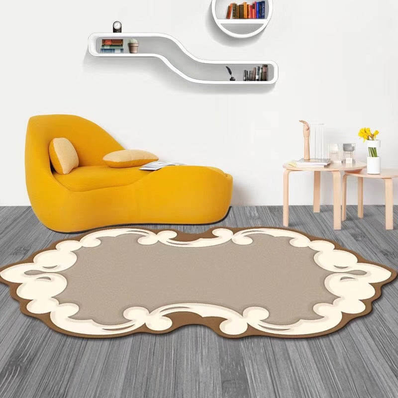 Chinoiserie Home Decoration Rug Novelty Ethnic Print Indoor Carpet Polyester Washable Area Rug