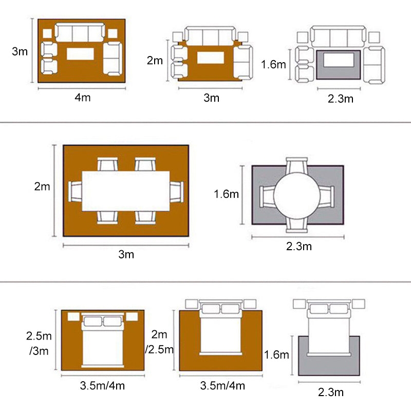 Brauner Wohnzimmer Teppich Kowide Geometrisches Muster Teppich Flecken widerstandsfähiger waschbarer Teppich