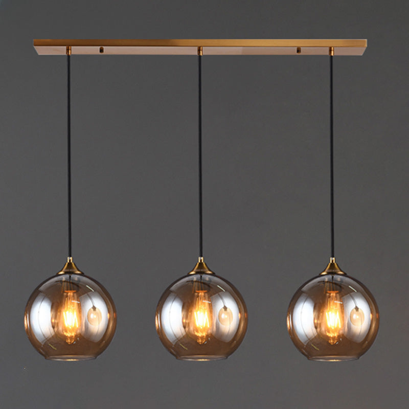 Modern Style Ball Pendant Lighting Fixture Glass Dinning Room Pendant Ceiling Light