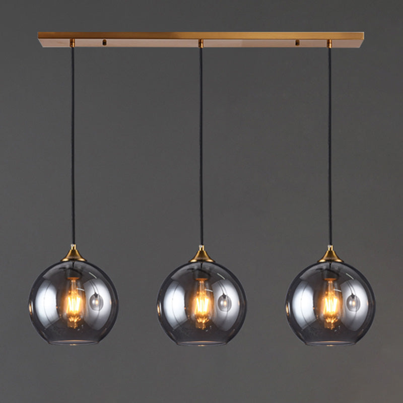 Modern Style Ball Pendant Lighting Fixture Glass Dinning Room Pendant Ceiling Light