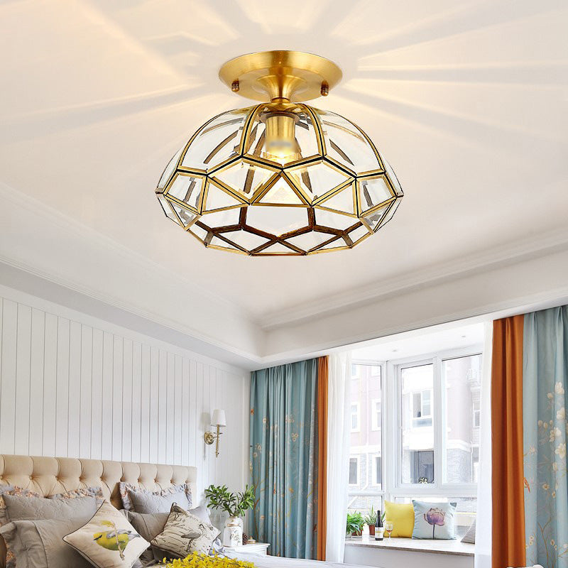 Lamp van glazen plafond lichte bebouw