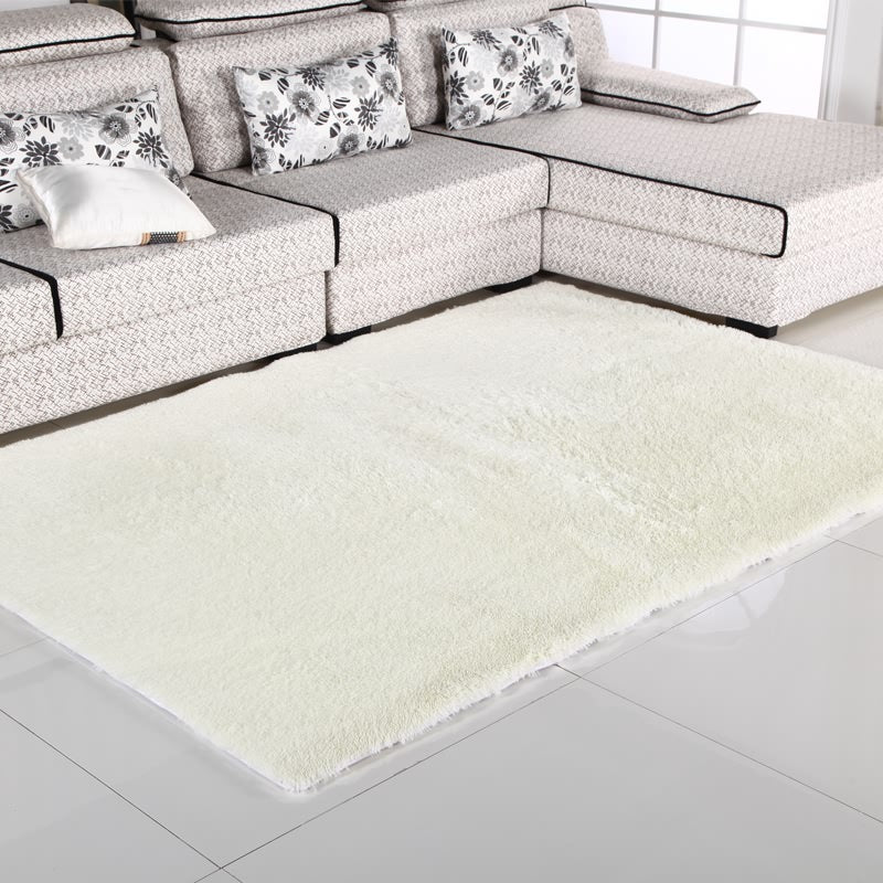 Brauner Wohnzimmer Teppich lässige Indoor Teppich Polyester Anti-Split-Fläche Teppich