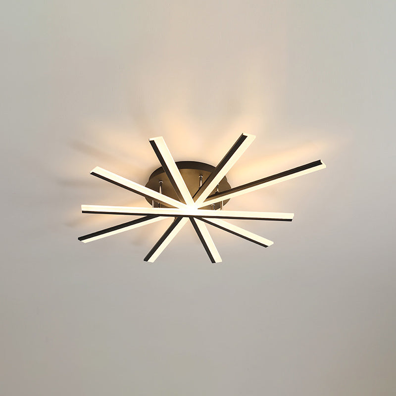 Moderne Metallspülung Leuchten LED LED Flush Mount für Wohnzimmer