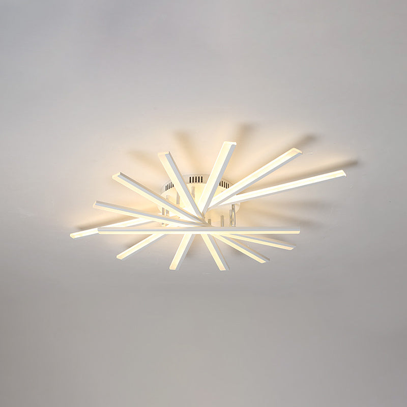 Moderne Metallspülung Leuchten LED LED Flush Mount für Wohnzimmer