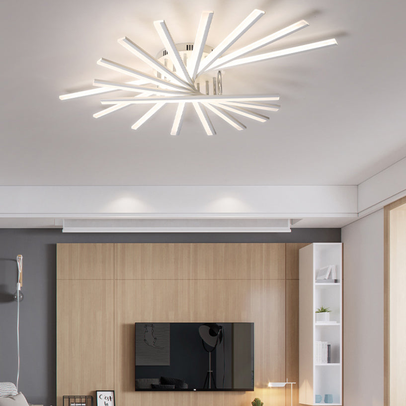 Moderne Metallspülung Leuchten LED LED Flush Mount für Wohnzimmer