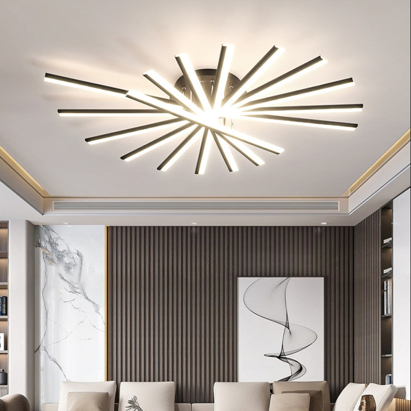 Modern Metal Flush Mount Light Fixtures LED Flush Mount for Living Room