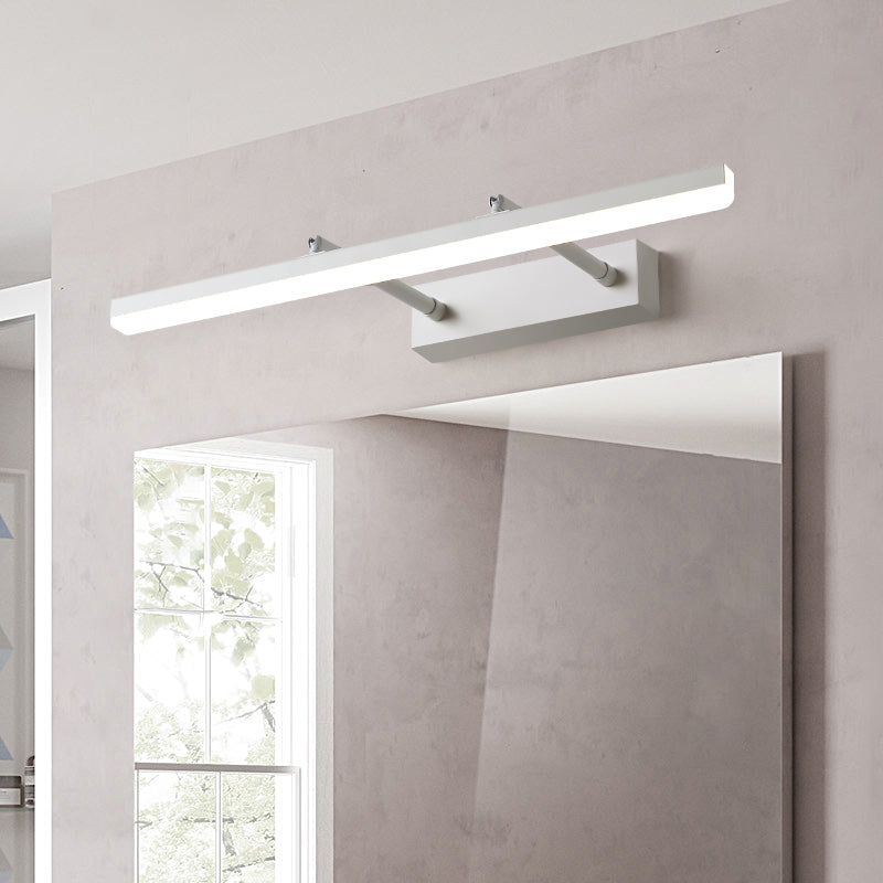 Lámpara de pared extensible de hierro lacado con LED lineal moderno con tono acrílico