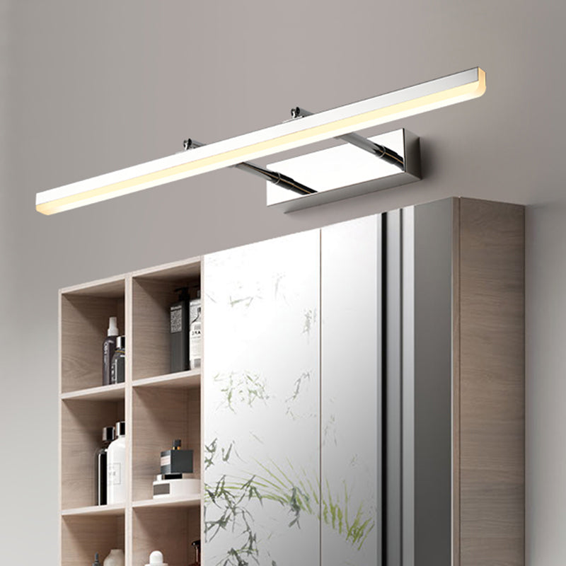 Lámpara de pared extensible de hierro lacado con LED lineal moderno con tono acrílico