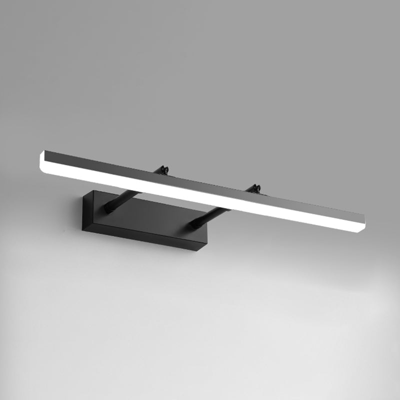 Lámpara de pared extensible de hierro lacado con LED lineal moderno con tono acrílico