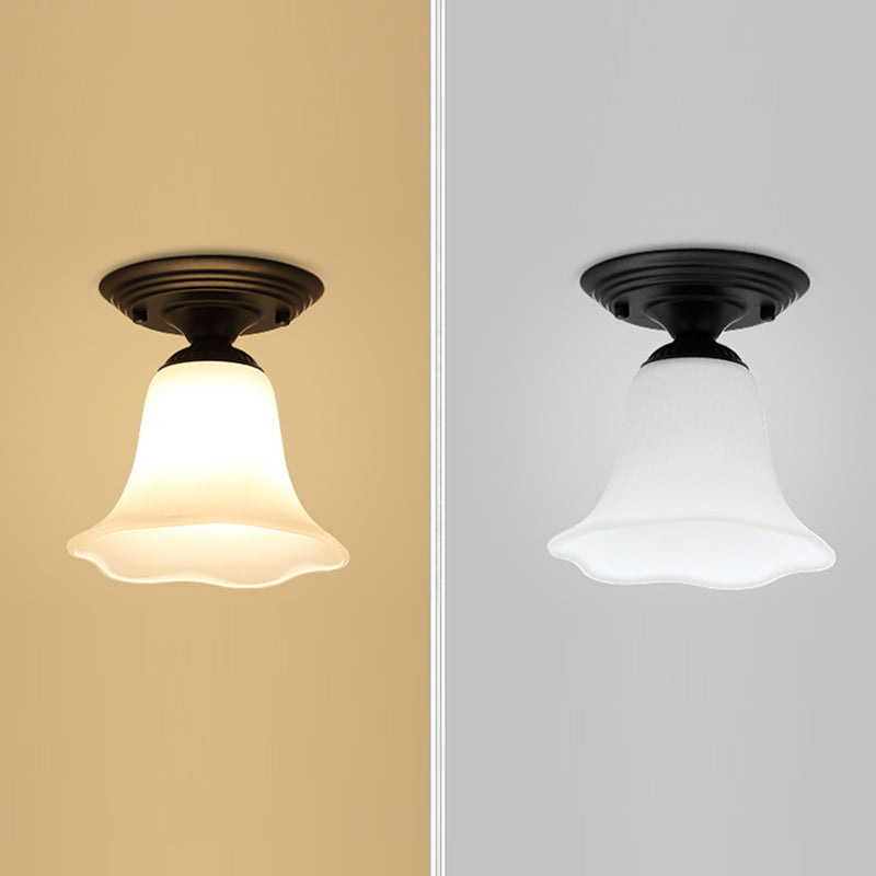 Witglas spoelbevel Traditionele stijl PLIFILY LIMMTER met 1 licht met 1 licht