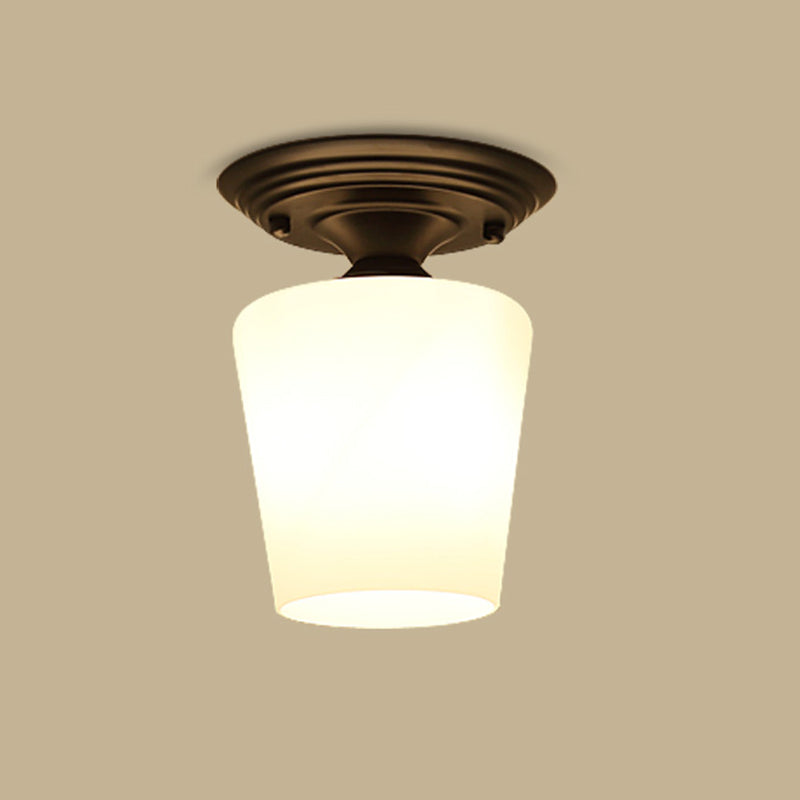 Witglas spoelbevel Traditionele stijl PLIFILY LIMMTER met 1 licht met 1 licht