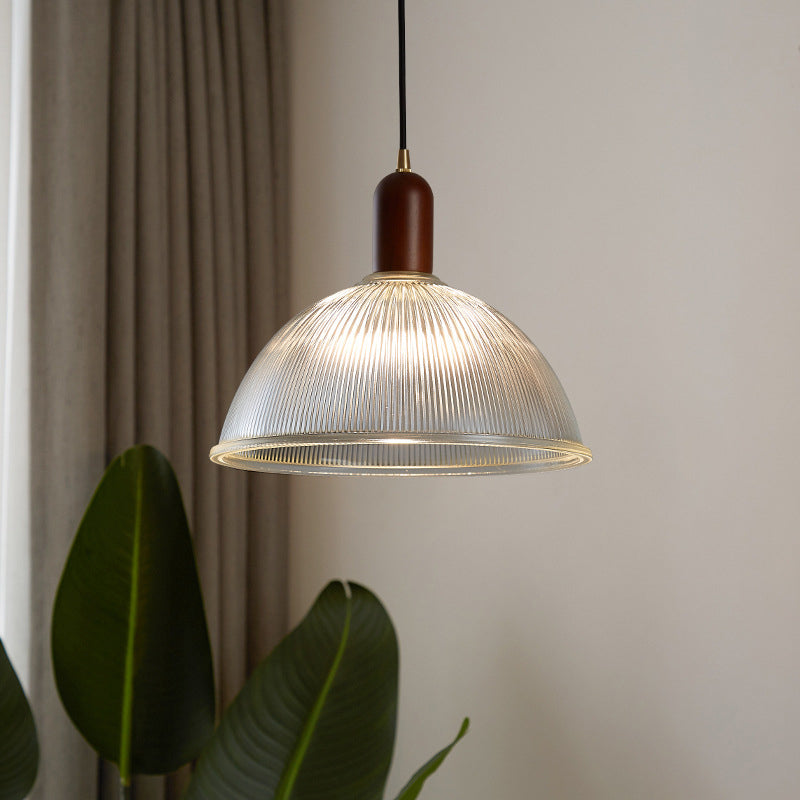 Helder glas eigentijdse hanglamp 1-licht hangend plafondlicht voor eetkamer