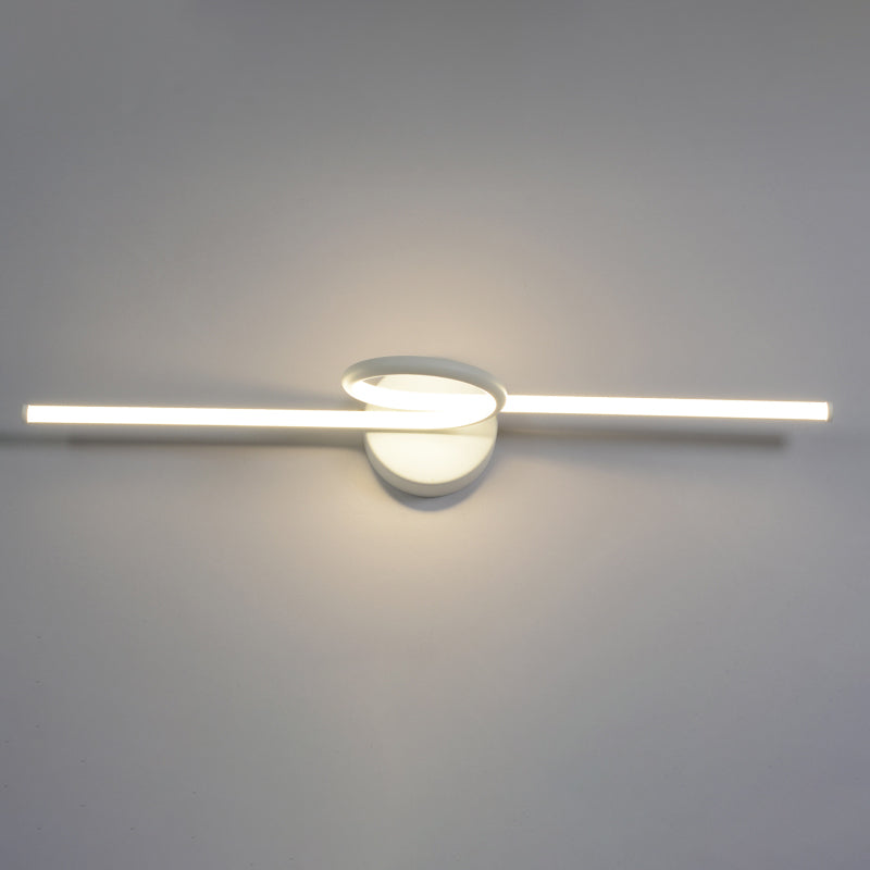 Contemporary 1-Light LED Wall Sconce Metal Linear Wall Mounted Light for Bathroom