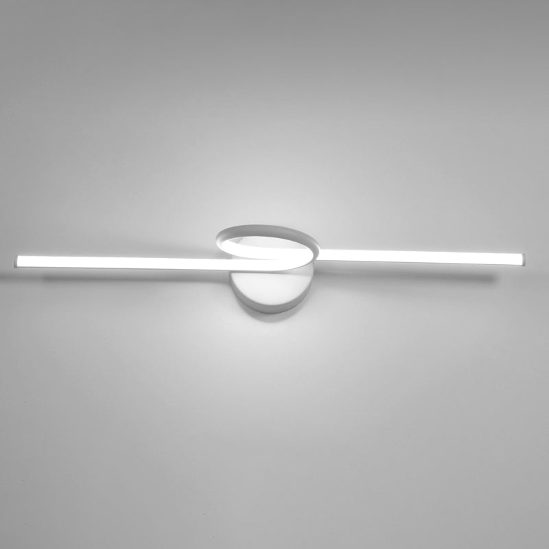 Contemporary 1-Light LED Wall Sconce Metal Linear Wall Mounted Light for Bathroom