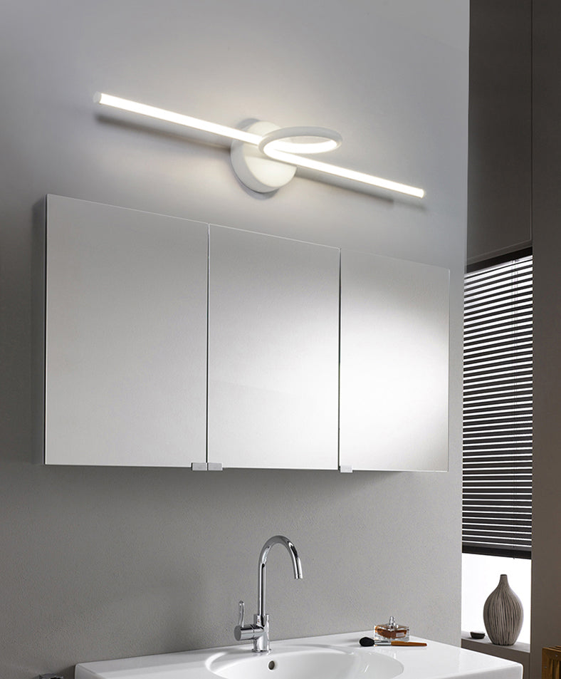 Contemporary 1-Light LED Wall Sconce Metal Linear Wall Mounted Light for Bathroom