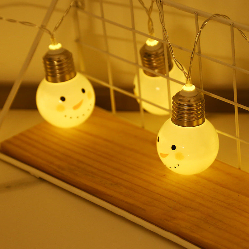 Christmas Element LED Festive Lamp Decorative Plastic Living Room String Light Set