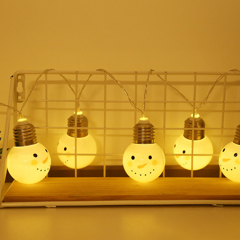 Christmas Element LED Festive Lamp Decorative Plastic Living Room String Light Set