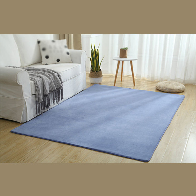 Grauer Wohnzimmer Teppich lässig Pure Color Area Teppich Polyester Anti-Split-Teppich