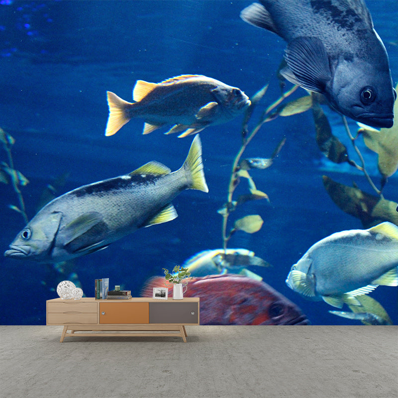 Tropical Seabed Mural Full Size Wall Decoration for Living Room, Waterproof