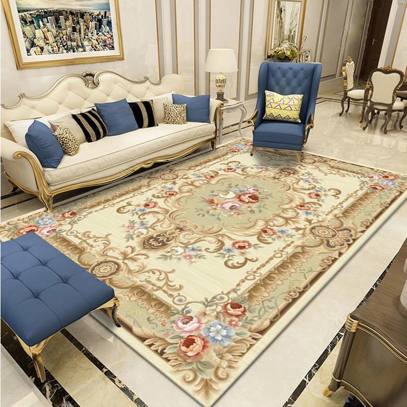 Tapis victorien de couleur claire du milieu du siècle du milieu du siècle tapis de support sans glissement pour décoration intérieure