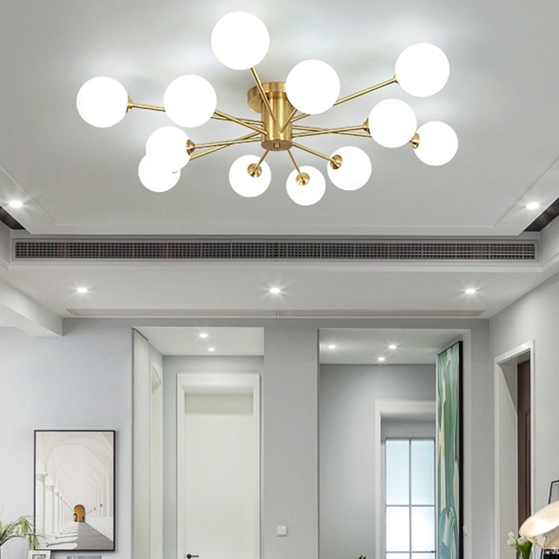 Modern Semi Flush Mount Ceiling Light Fixtures for Living Room Dining Room