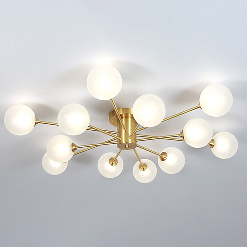 Moderne Semi Flush Mount Deckenleuchten für Wohnzimmer Esszimmer