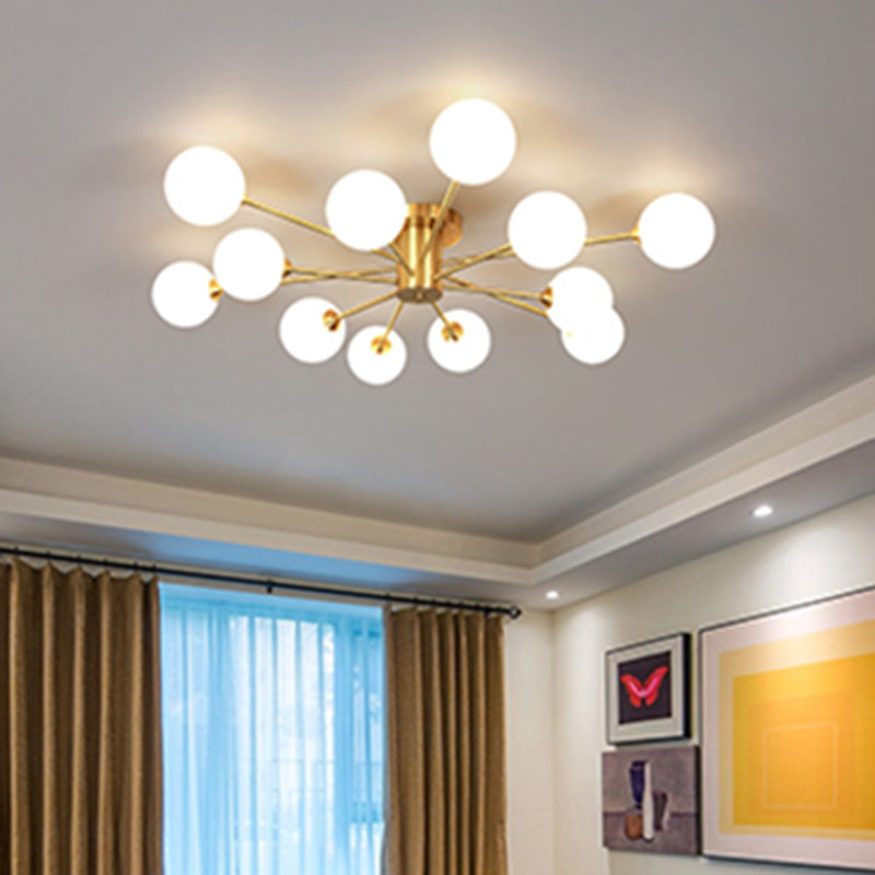 Moderne Semi Flush Mount Deckenleuchten für Wohnzimmer Esszimmer