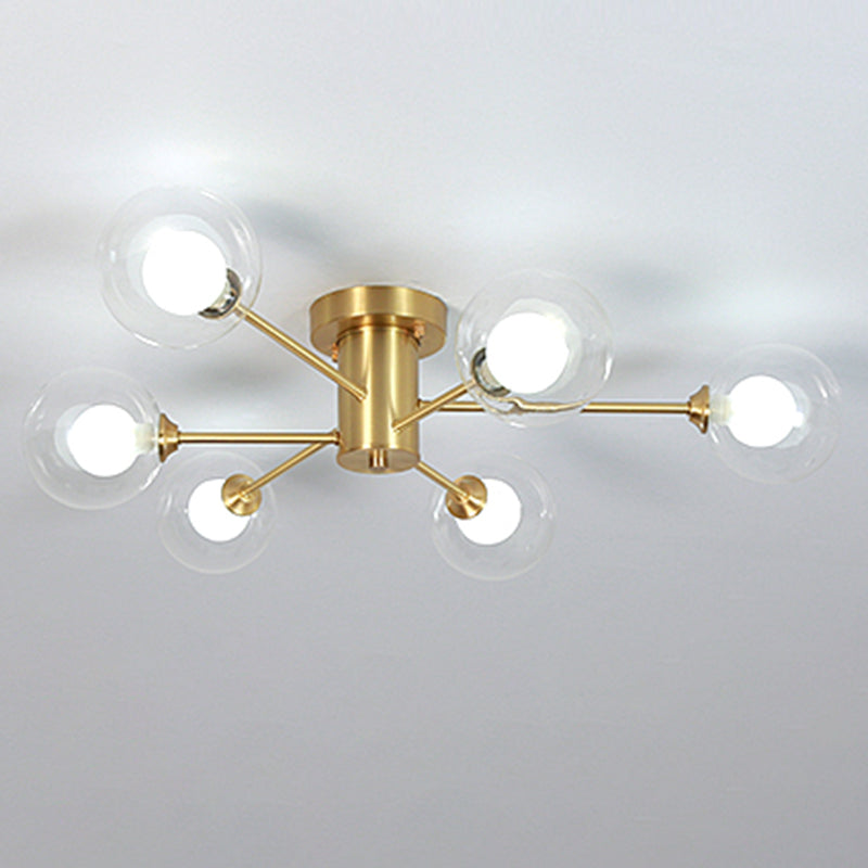 Moderne Semi Flush Mount Deckenleuchten für Wohnzimmer Esszimmer