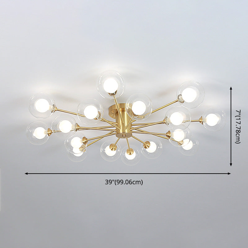 Modern Semi Flush Mount Ceiling Light Fixtures for Living Room Dining Room