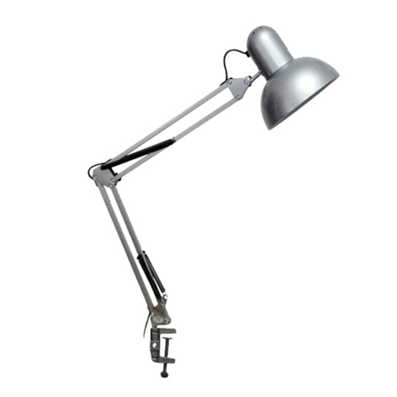 Iron Bowl Shade Clamp-on Task Lamp Macaron 1-Bulb Adjustable Table Light