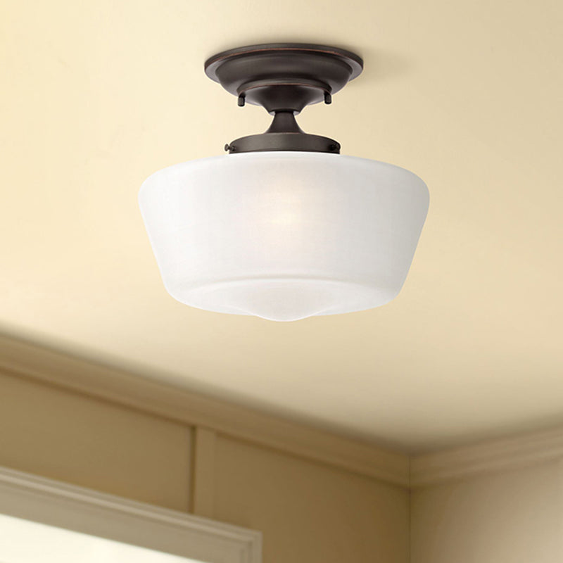 Flurglas Flush Mount Leuchte Traditionelle Flush -Leuchte