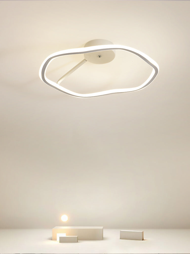 Metallminimalismus 1-Licht-Flush-Halter-Lampe Lineares Spülen Deckenlicht für Schlafzimmer