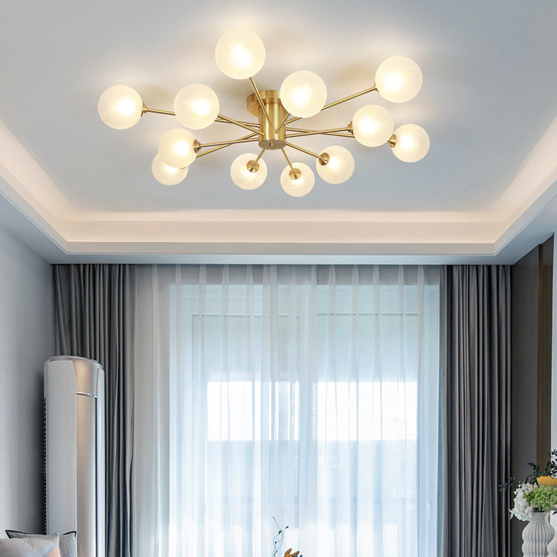 Moderne Semi Flush Mount Deckenleuchten für Wohnzimmer Esszimmer