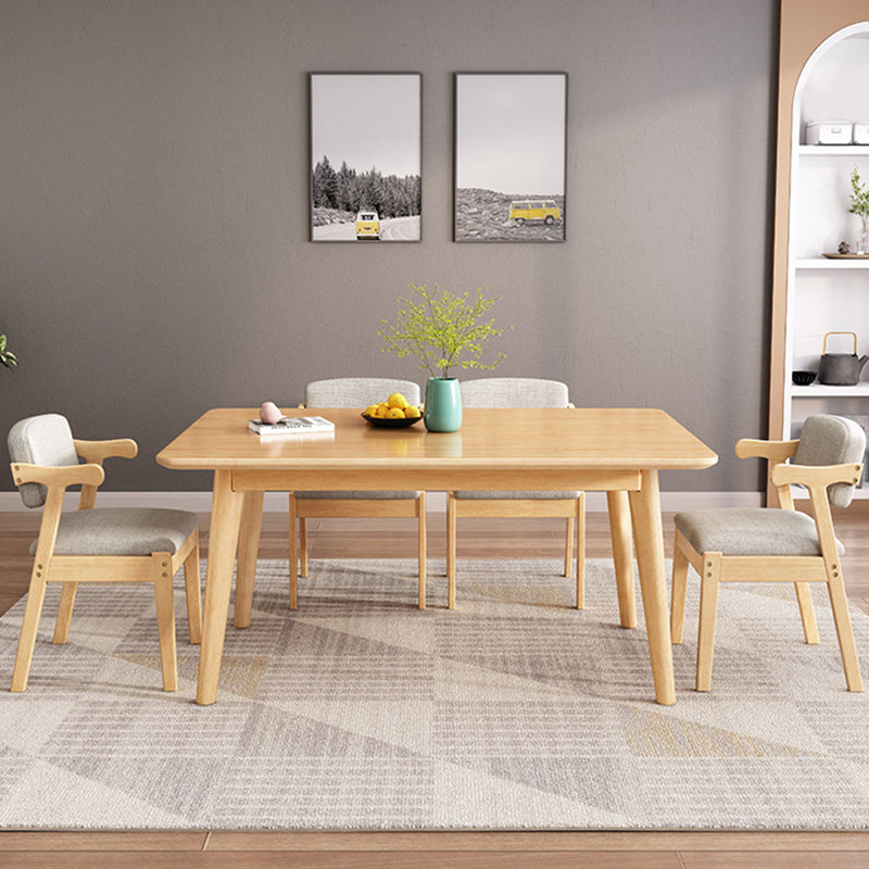 Kitchen Modern Solid Wood Dining Table of Trasitional Height with Formal Dining Room Sets