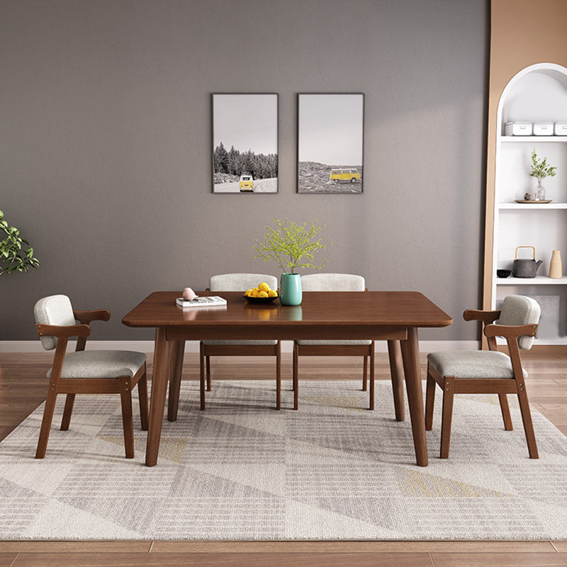 Kitchen Modern Solid Wood Dining Table of Trasitional Height with Formal Dining Room Sets