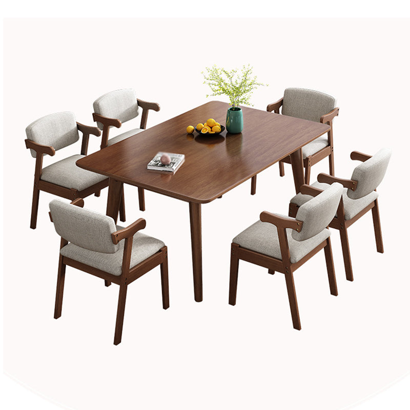 Kitchen Modern Solid Wood Dining Table of Trasitional Height with Formal Dining Room Sets