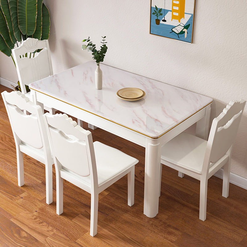 Modern Fixed Dining¬†Room¬†Table¬†Set Marble Top Dining Room Furniture for Restaurant